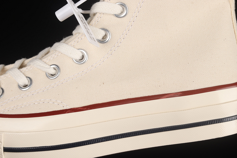 Chuck Taylor All-Star 70S High Top Parchment Beige/Beige/Red 5