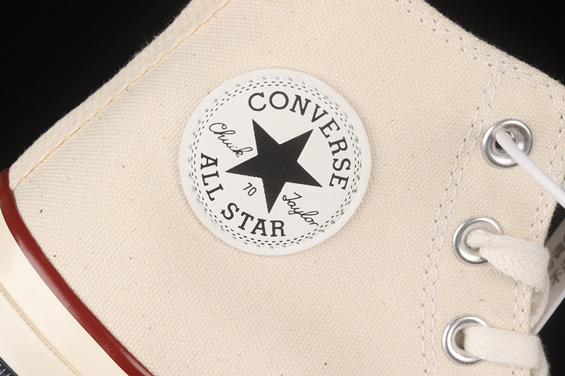 Chuck Taylor All-Star 70S High Top Parchment Beige/Beige/Red 23