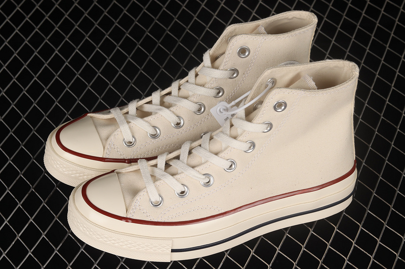 Chuck Taylor All-Star 70S High Top Parchment Beige/Beige/Red 25