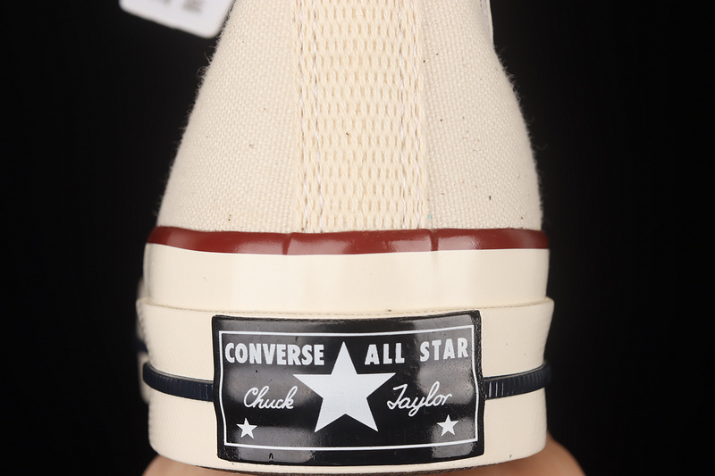 Chuck Taylor All-Star 70S High Top Parchment Beige/Beige/Red 33