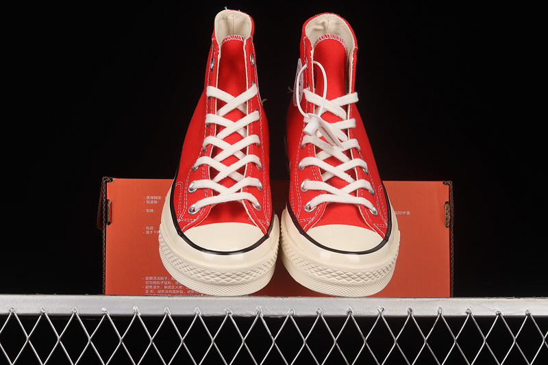 Chuck Taylor All-Star 70S High Top Enamel Red/Egret/Black 25