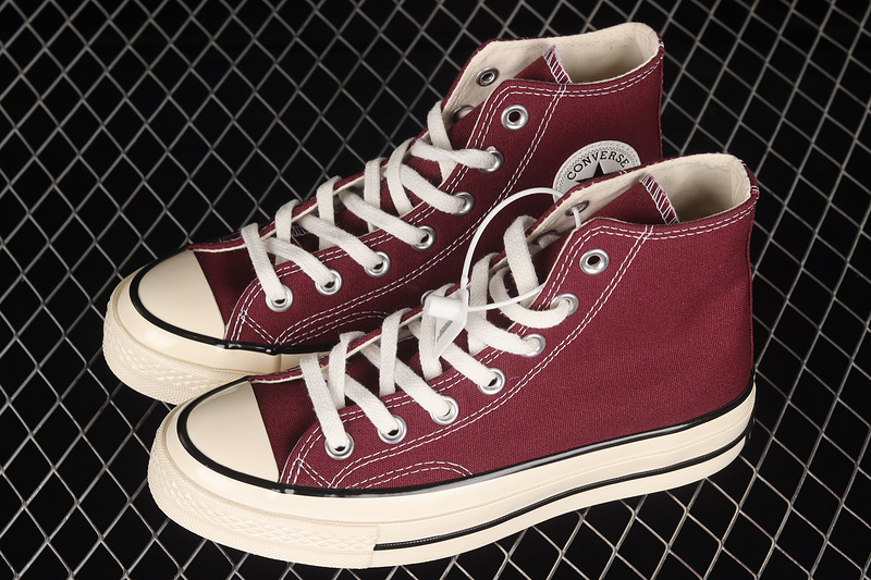 Chuck Taylor All-Star 70S High Recycled Canvas Deep Bordeaux/Egret 11