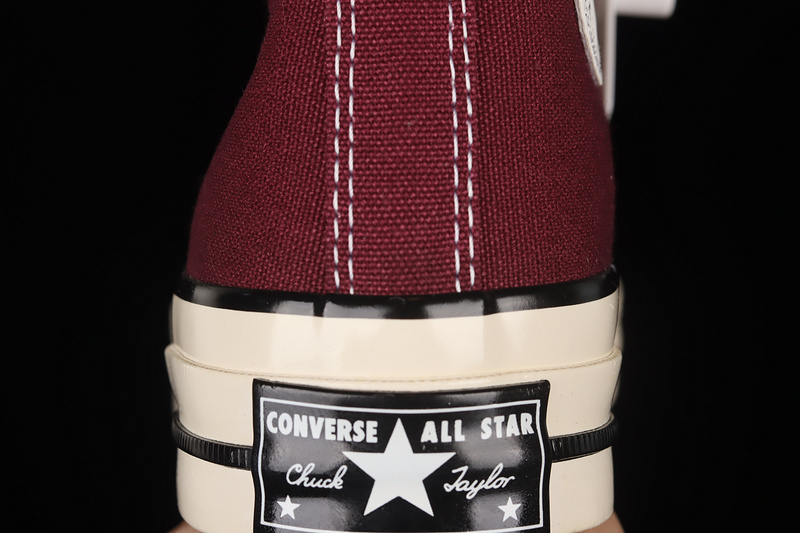 Chuck Taylor All-Star 70S High Recycled Canvas Deep Bordeaux/Egret 15