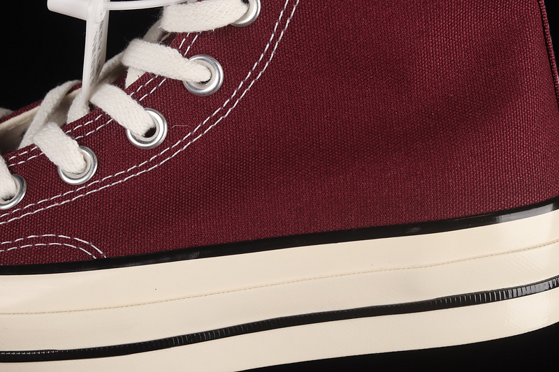 Chuck Taylor All-Star 70S High Recycled Canvas Deep Bordeaux/Egret 17