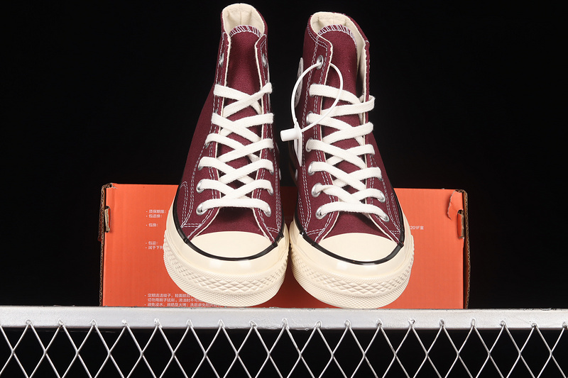 Chuck Taylor All-Star 70S High Recycled Canvas Deep Bordeaux/Egret 19