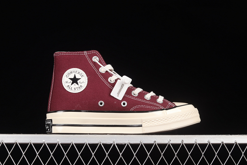 Chuck Taylor All-Star 70S High Recycled Canvas Deep Bordeaux/Egret 33