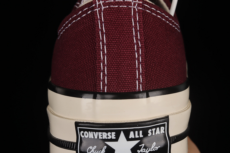 Chuck Taylor All-Star 70S Low Recycled Canvas Deep Bordeaux/Egret 5