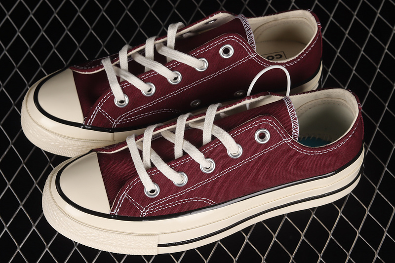 Chuck Taylor All-Star 70S Low Recycled Canvas Deep Bordeaux/Egret 9