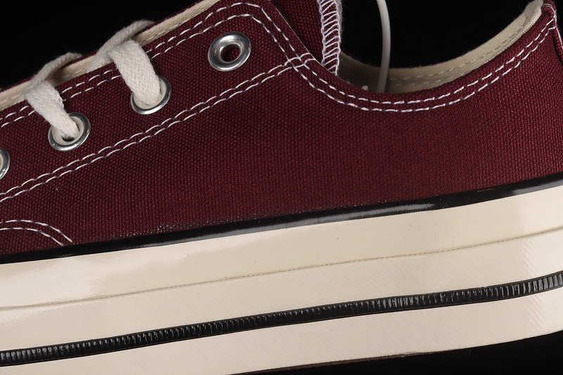 Chuck Taylor All-Star 70S Low Recycled Canvas Deep Bordeaux/Egret 19