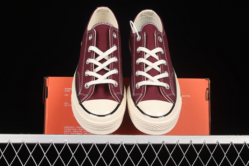 Chuck Taylor All-Star 70S Low Recycled Canvas Deep Bordeaux/Egret 29