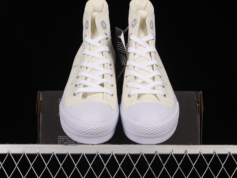 Chuck Taylor All Star Lift Cream Purple/Egret/White 5