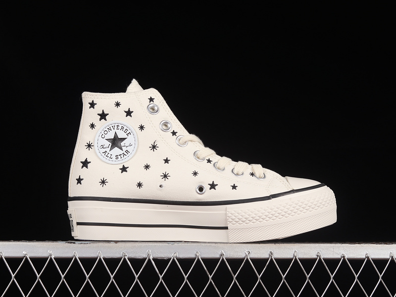 Chuck Taylor All Star Lift Platform High Egret/Black/Moonstone Violet 3