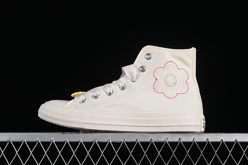 Converse Chuck Taylor All Star High Egret/Sunrise Pink/Black 17