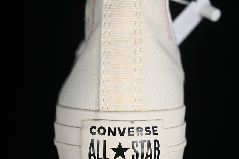 Converse Chuck Taylor All Star High Egret/Sunrise Pink/Black 27