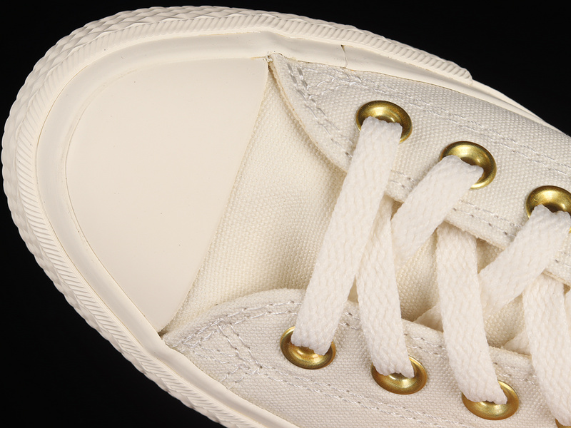 Chuck Taylor All-Star 70S Low Elevated Gold Platform Beige/White/White 19