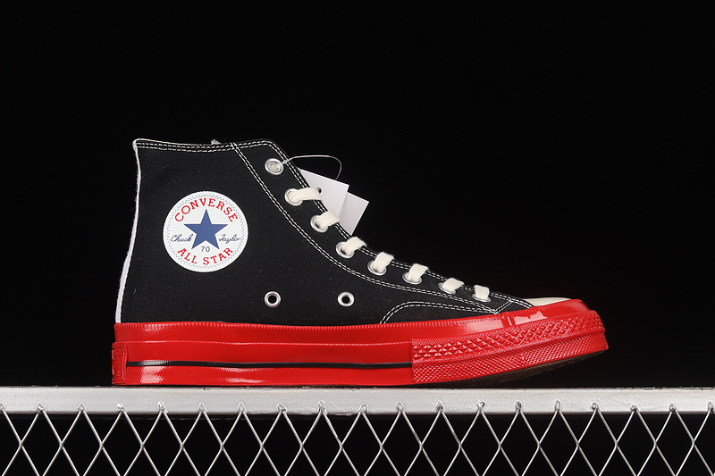 Comme Des Garçons Play X Chuck Taylor All-Star 70S High Black/Red/Egret 17