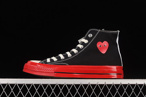 Comme Des Garçons Play X Chuck Taylor All-Star 70S High Black/Red/Egret 19