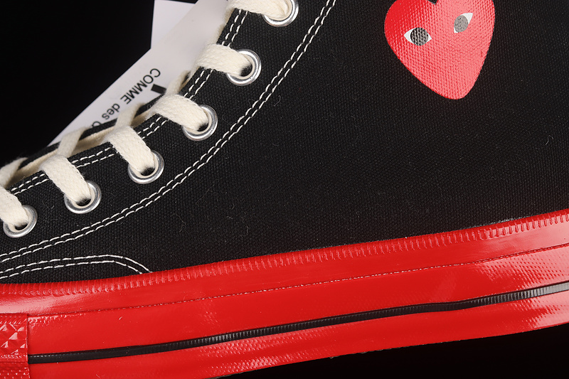 Comme Des Garçons Play X Chuck Taylor All-Star 70S High Black/Red/Egret 23