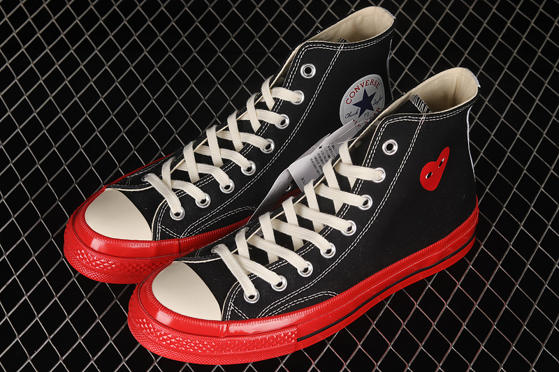 Comme Des Garçons Play X Chuck Taylor All-Star 70S High Black/Red/Egret 33