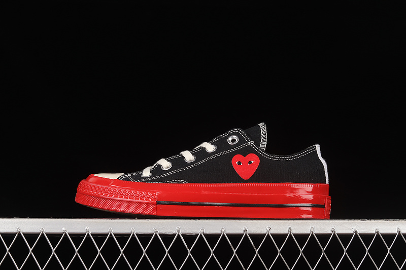 Comme Des Garçons Play X Chuck 70 Low Black/Red/Egret 23