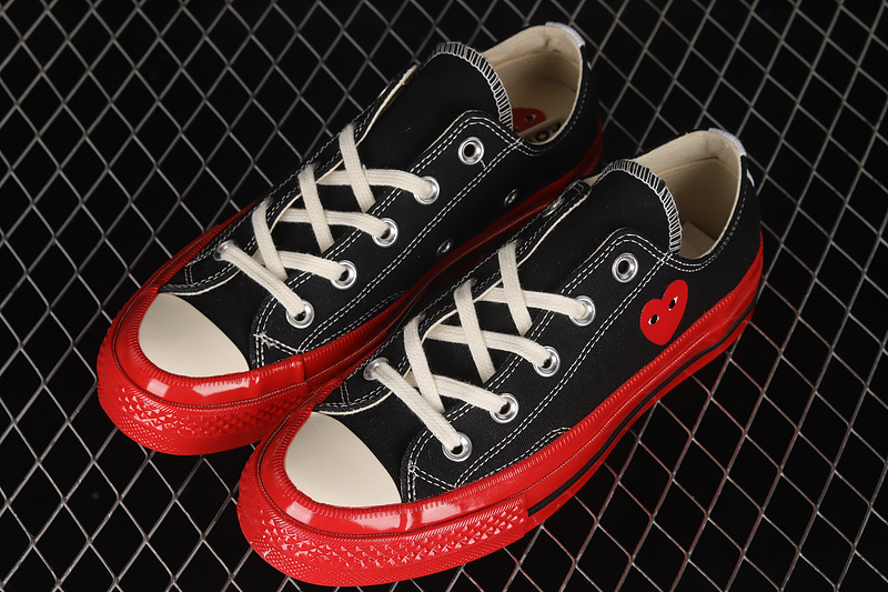 Comme Des Garçons Play X Chuck 70 Low Black/Red/Egret 31