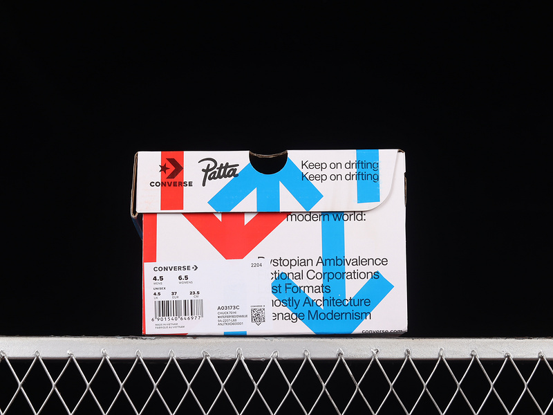 Patta X Experimental Jetset X Chuck 70 High Patta Psychogeographic Practice White 13