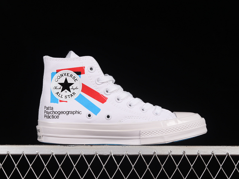 Patta X Experimental Jetset X Chuck 70 High Patta Psychogeographic Practice White 15