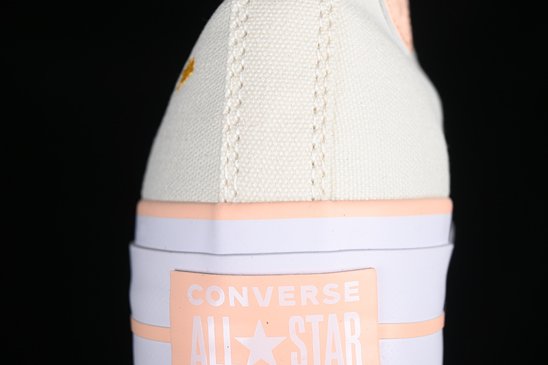 Converse Chuck Taylor All Star Lift Platform High Egret/Cheeky Coral/White 31