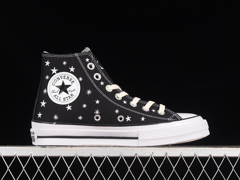 Chuck Taylor All Star High Black/Egret/Vintage White 13