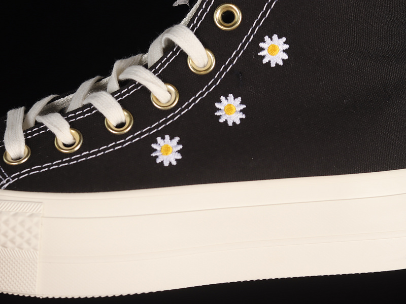 Chuck Taylor All Star Lift Platform High Festival Florals Black/Egret/Light Gold 25