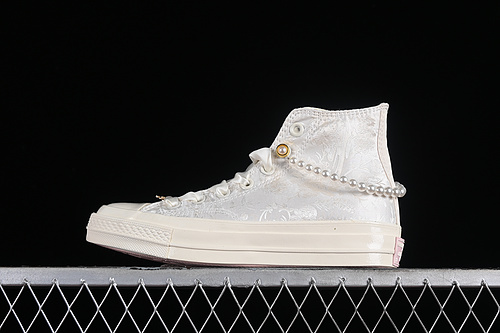 Coverse Chuck 1970S White/Pink/Silver 9