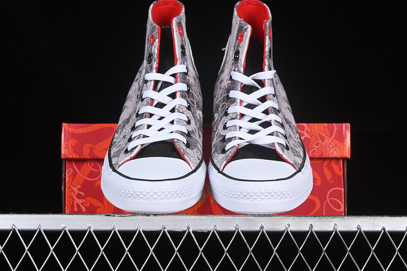 Converse All Star 2024 White/Grey/Red 11