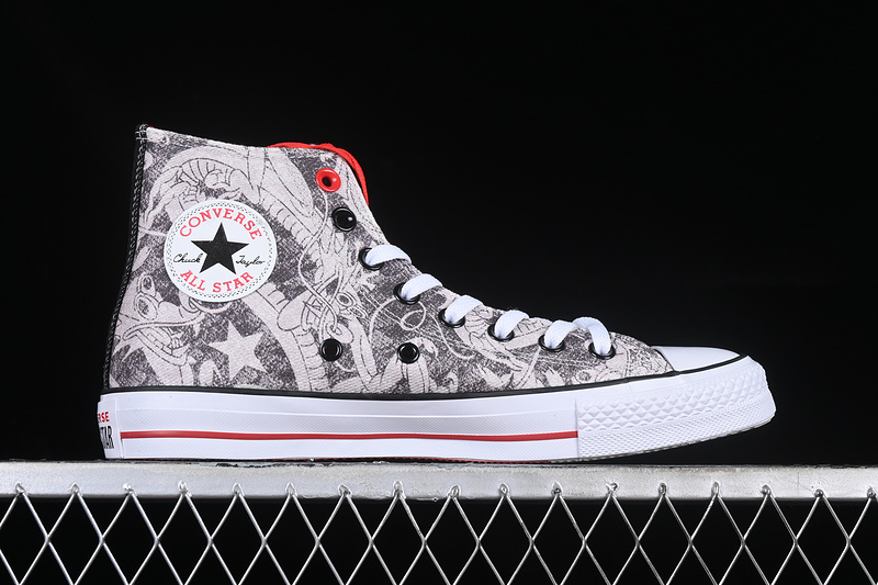 Converse All Star 2024 White/Grey/Red 21