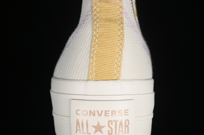 Converse Chuck All Star Lift Platform Utility White/Yellow 9