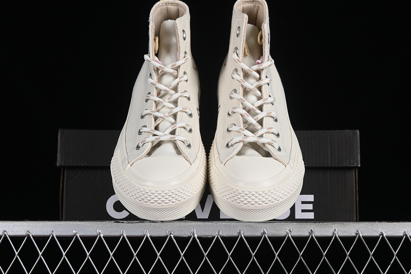 Converse Chuck All Star Lift Platform Utility White/Yellow 21