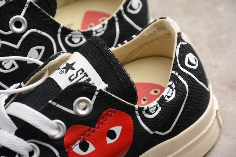 Play Cdg X Chuck Taylor 1970S Jpn Black/Red 15