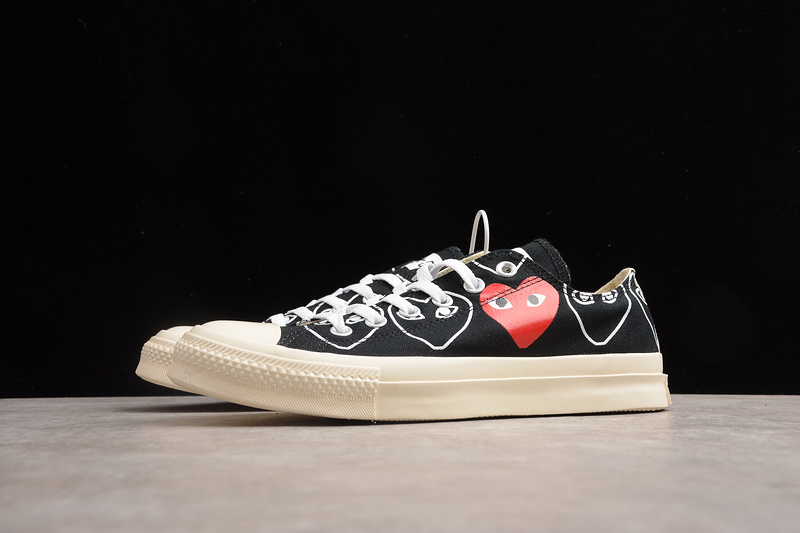 Play Cdg X Chuck Taylor 1970S Jpn Black/Red 25