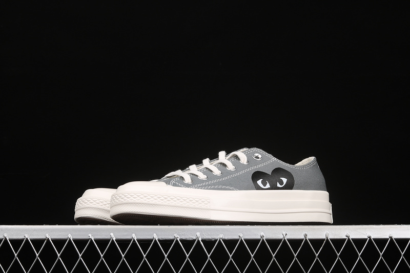 Comme Des Garçons Play X Chuck Taylor All-Star 70S Low Steel Gray/Egret/Black 7