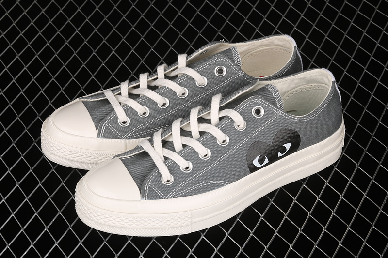 Comme Des Garçons Play X Chuck Taylor All-Star 70S Low Steel Gray/Egret/Black 11