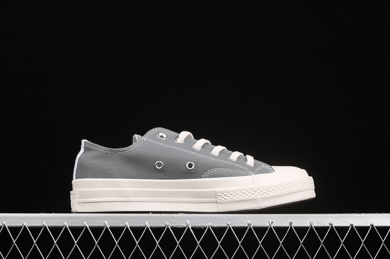 Comme Des Garçons Play X Chuck Taylor All-Star 70S Low Steel Gray/Egret/Black 21