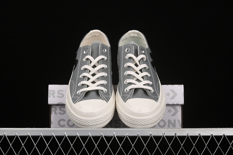 Comme Des Garçons Play X Chuck Taylor All-Star 70S Low Steel Gray/Egret/Black 31