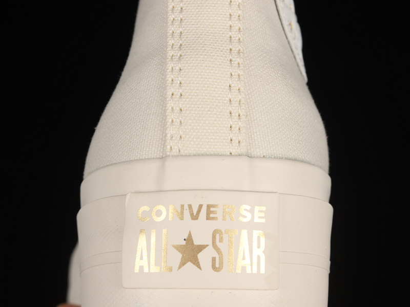 Chuck Taylor All Star Platform High White/White/Gold 3