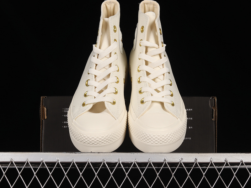 Chuck Taylor All Star Platform High White/White/Gold 11