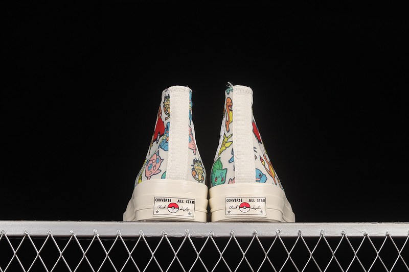 Pokemon X Chuck Taylor All-Star 70S High White/White/White 19