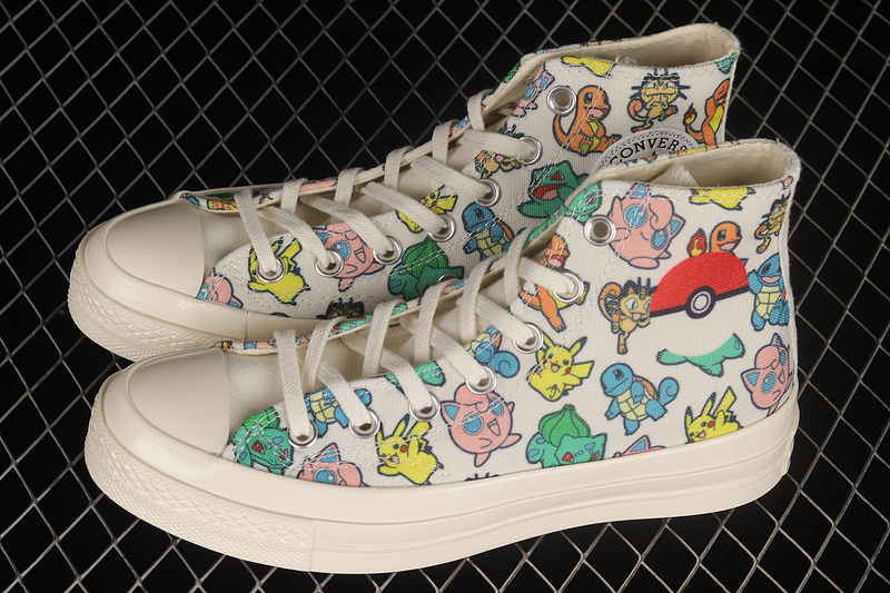 Pokemon X Chuck Taylor All-Star 70S High White/White/White 21