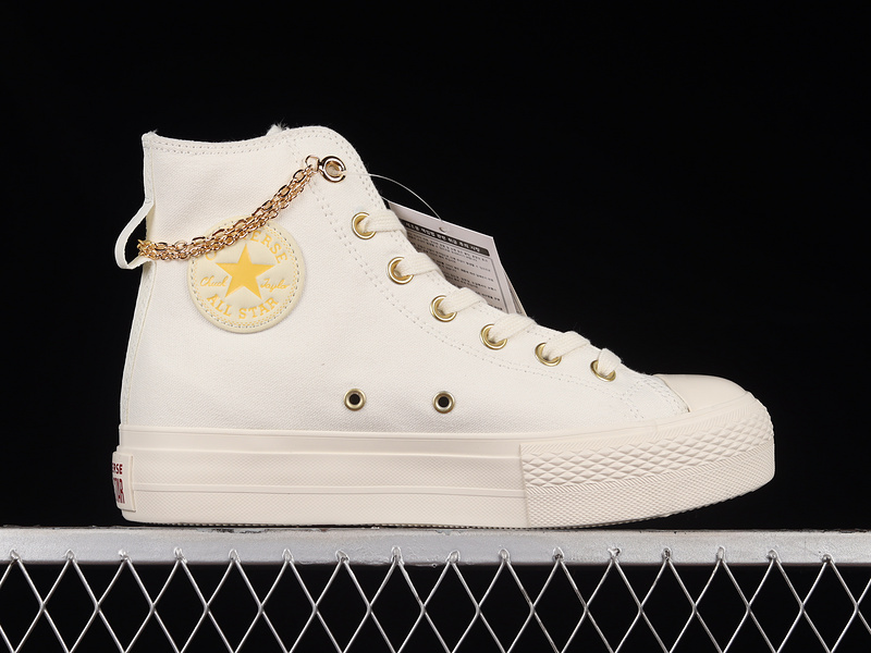 Chuck Taylor All Star High Valentine's Day 2023 Egret/Thriftshop Yellow 19