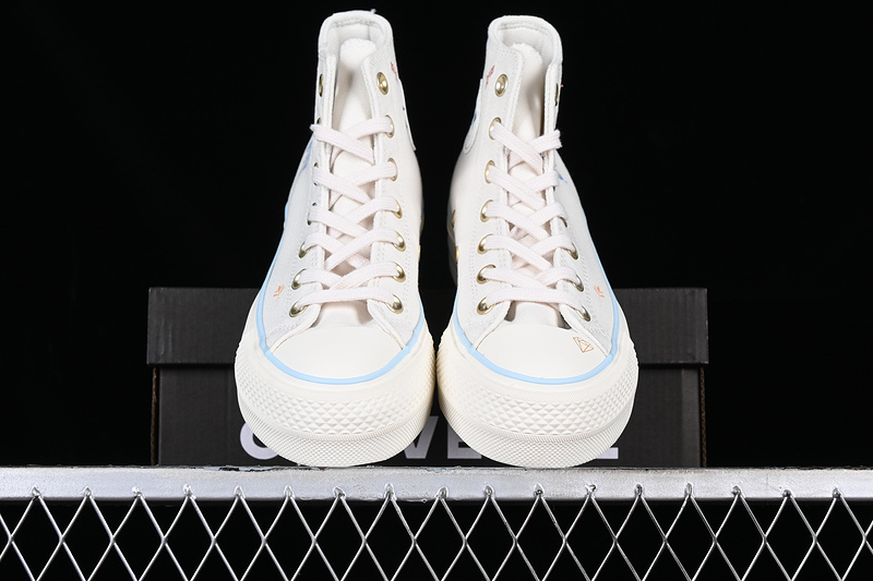 Converse Chuck Taylor All Star Lift High Cream White/Black/Grey 25