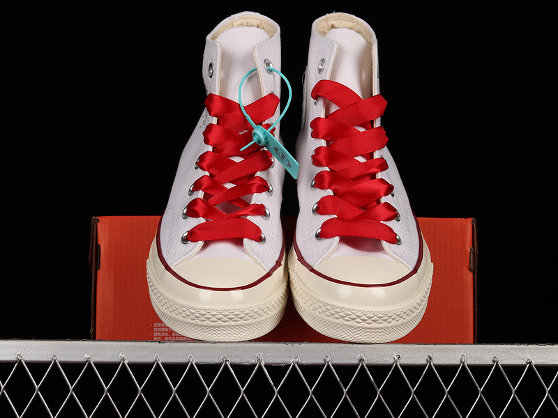 Chuck Taylor All Star 70S High Rhinestone Heart White/White/Red 23