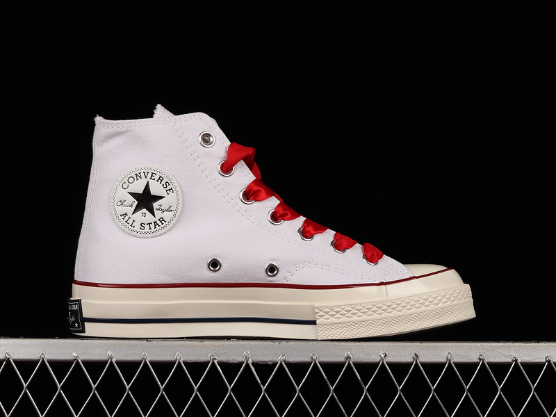 Chuck Taylor All Star 70S High Rhinestone Heart White/White/Red 25