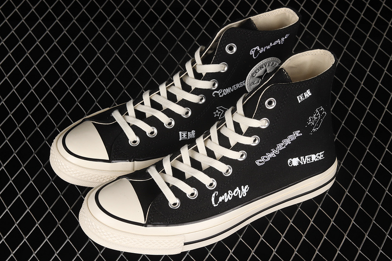 Chuck Taylor All Star 70S High Logo Black/Black/White 19